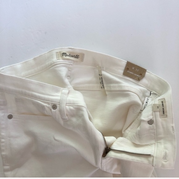 Madewell | Skinny Skinny Off-White Denim Jeans - Picture 5 of 10